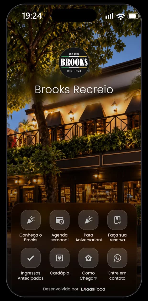 Mini site do Brooks Recreio na LeadsFood