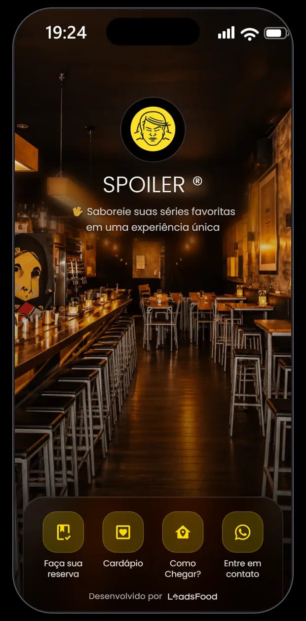 Mini site do Spoiler Bar na LeadsFood